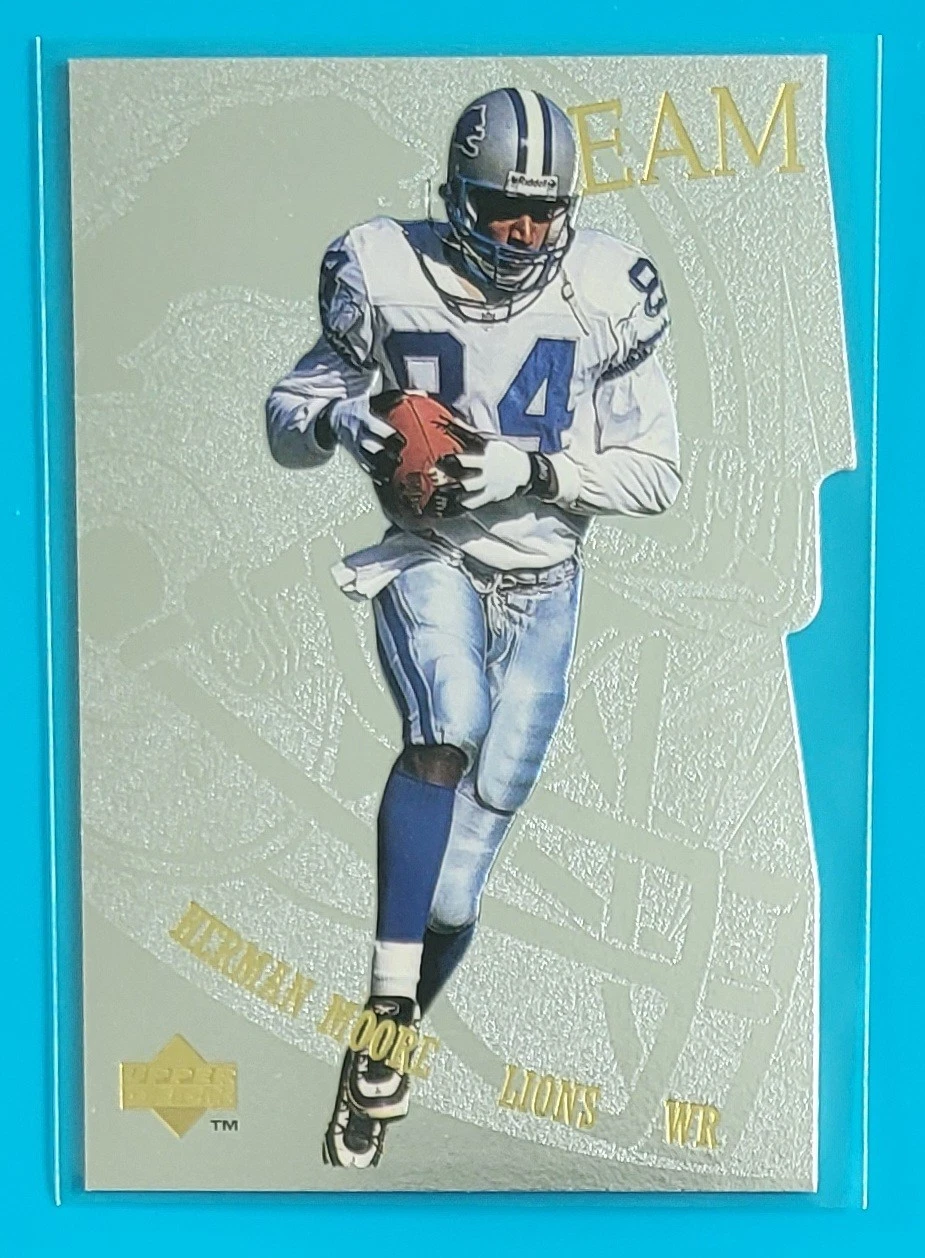 1997 Upper Deck Team Mates Die-Cut #TM19 Herman Moore Detroit Lions Football