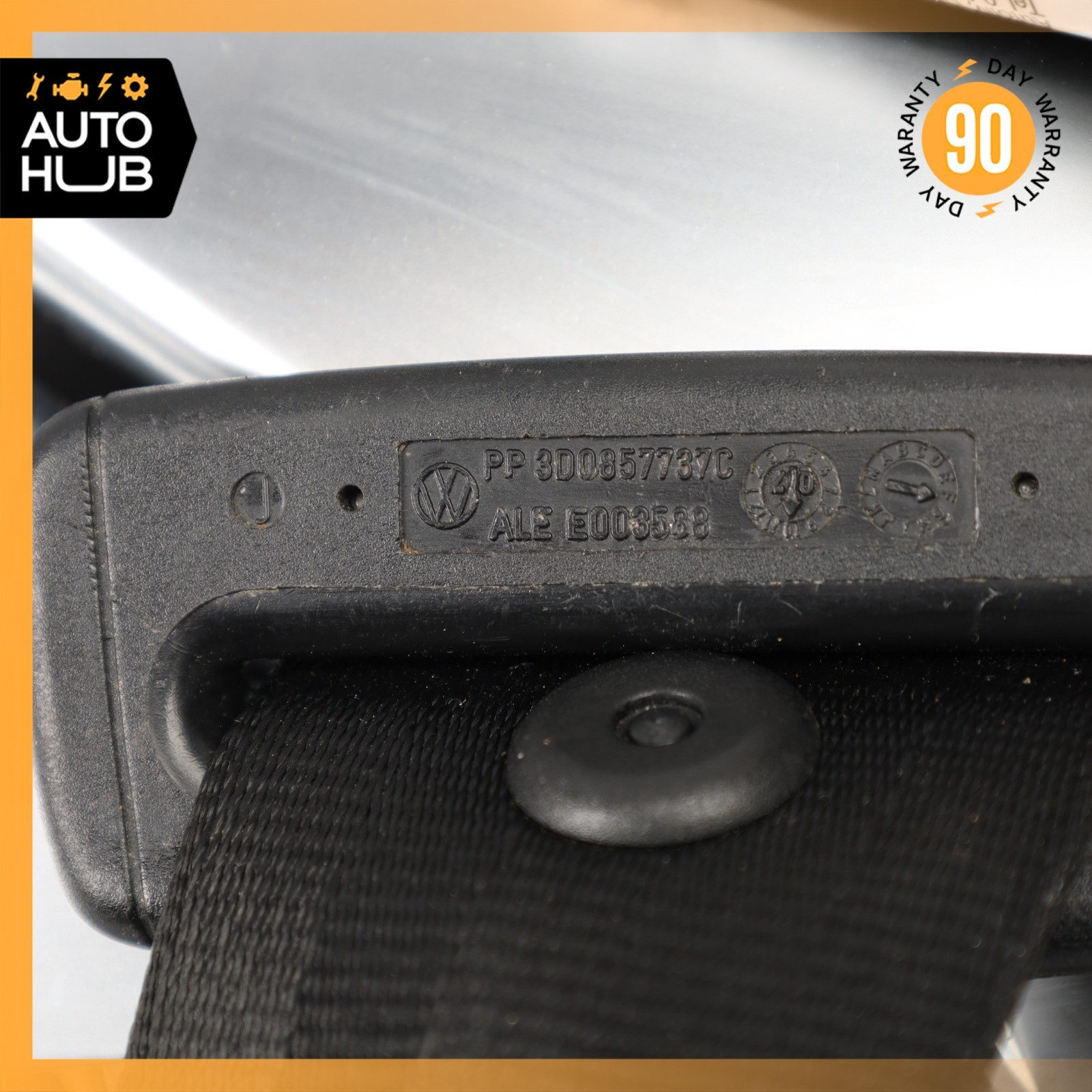 07-12 Bentley Continental GT GTC Front Right Side Seat Belt 3W3857706A OEM