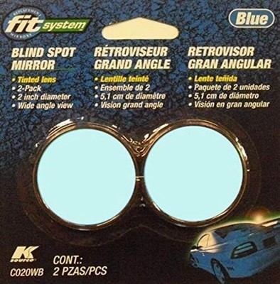 K Source  2'' Round Blue Spot Mirror (2pcs) 