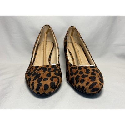 Parigi Women's Leopard Print Heels Brown Multi Size 8M