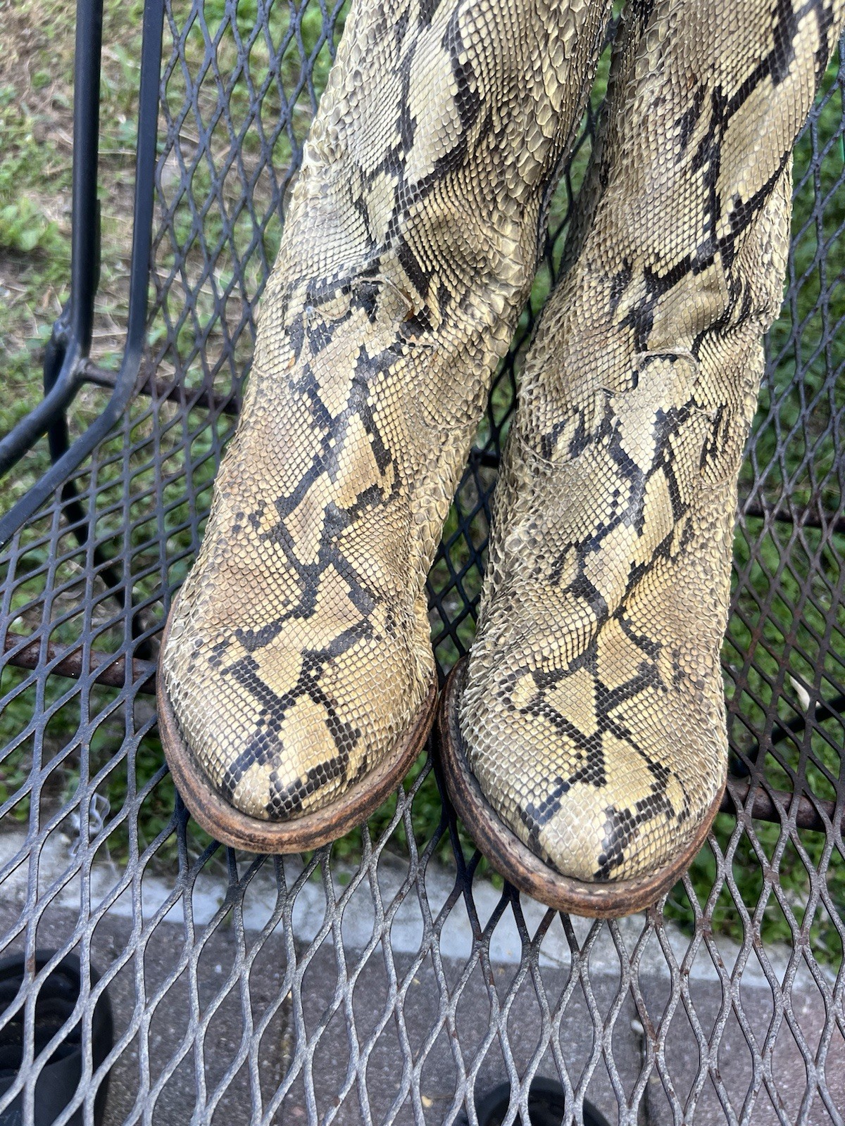 Full Natural Brown Genuine Snakeskin Python Men C… - image 20