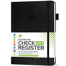  Check Register Book - Deluxe Transaction Register, Accounting Ledger Book, 