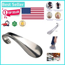 Heavy Duty Stainless Steel Shoe Spoon with Long Handle for Easy Wearing, 6-Inch