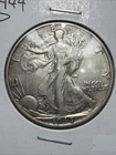 1944-D  Walking Liberty Silver Half Dollar 50C 90% Silver Actual Coin XF