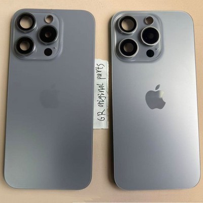 Original iPhone 15 Pro Back Glass Replacement OEM Rear Cover Grade A Natura Part
