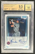 Brandon Nimmo 2011 Bowman Chrome #BCAP-BN 1st Rookie RC Auto BGS 9.5/10