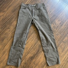 Carhartt Rugged Flex Relaxed Fit Canvas Work Pants Brown 34x32