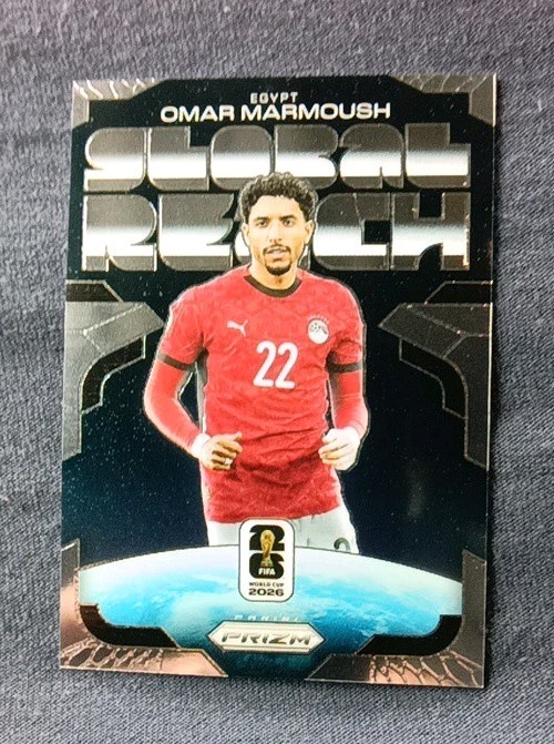 2026 Panini Prizm World Cup GLOBAL REACH  PRIZM Card #9 Omar Marmoush Egypt Team