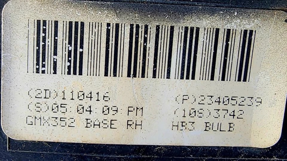 Faro halógeno lateral derecho pasajero Chevrolet Impala 2015-2020 OEM Foto 2 de 2