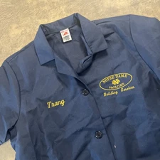 Notre Dame Facilities Shirt Women's Medium RED KAP Custodian Janitor Twill Work