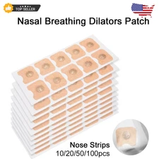 20 50 100 PC Nose Breathing Strips Nasal Dilator Patches Oxygen Intake Sleep Aid