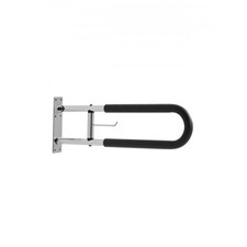 Toilet Safety Rail, 30 Inch U-Shaped Handicap Grab Bar, Foldable Senior Safety P