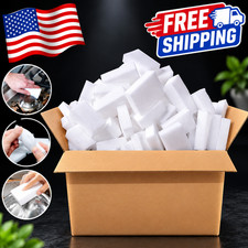 100 PCS Sponge Eraser BULK PACK Melamine Cleaning Foam 3/4" Thick Kitchen Bath