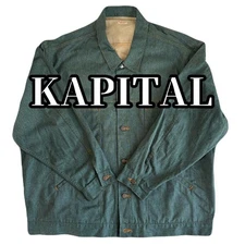KAPITAL Katsuragi BIG G Denim Jacket One Size Casual Oversize #EL AIA