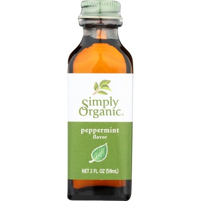 Simply Organic Peppermint Flavor 2 Fl Oz Extract Fl. Oil