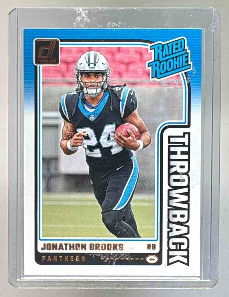 Jonathon Brooks 2024 Panini Donruss #27 Rated Rookie Throwback