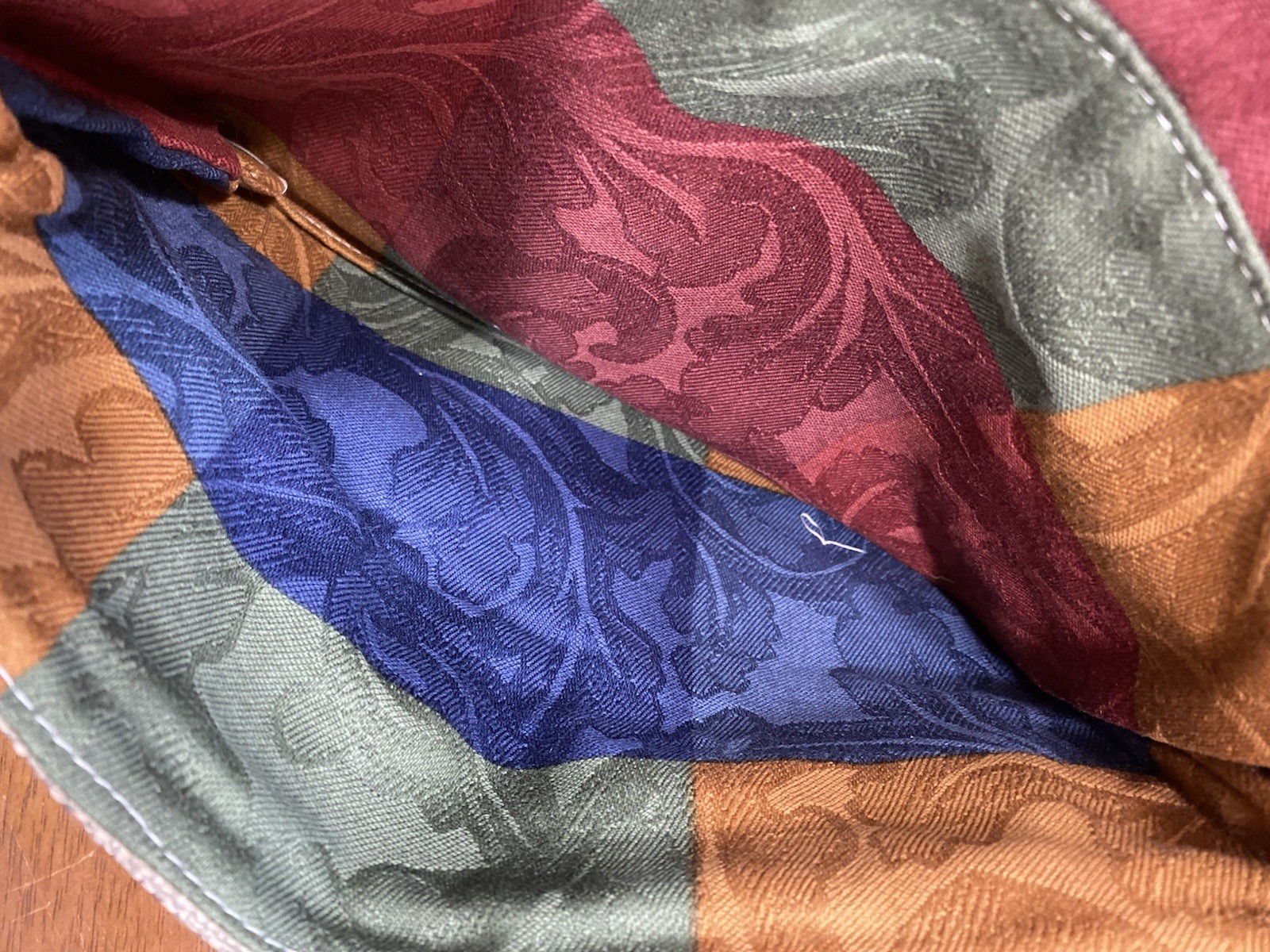 Ethenic Multicolored Patchwork Cloth Fold Over Cl… - image 13