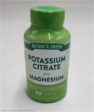 Nature's Truth Potassium Magnesium Citrate Capsules  90 Count EXP:11/2026 AFTER