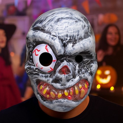 Scary Props Halloween Ghost Mask Eyed Ghost Headwear Stage Performance - Picture 5 of 11