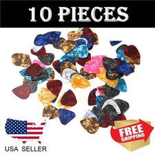 10 pcs Guitar Picks acoustic Electric Plectrums Celluloid Assorted Colors