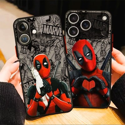 Deadpool Marvel Phone Case iPhone 17 16 15 13 14 12 11 8 7 X XS Plus/Pro/Pro Max