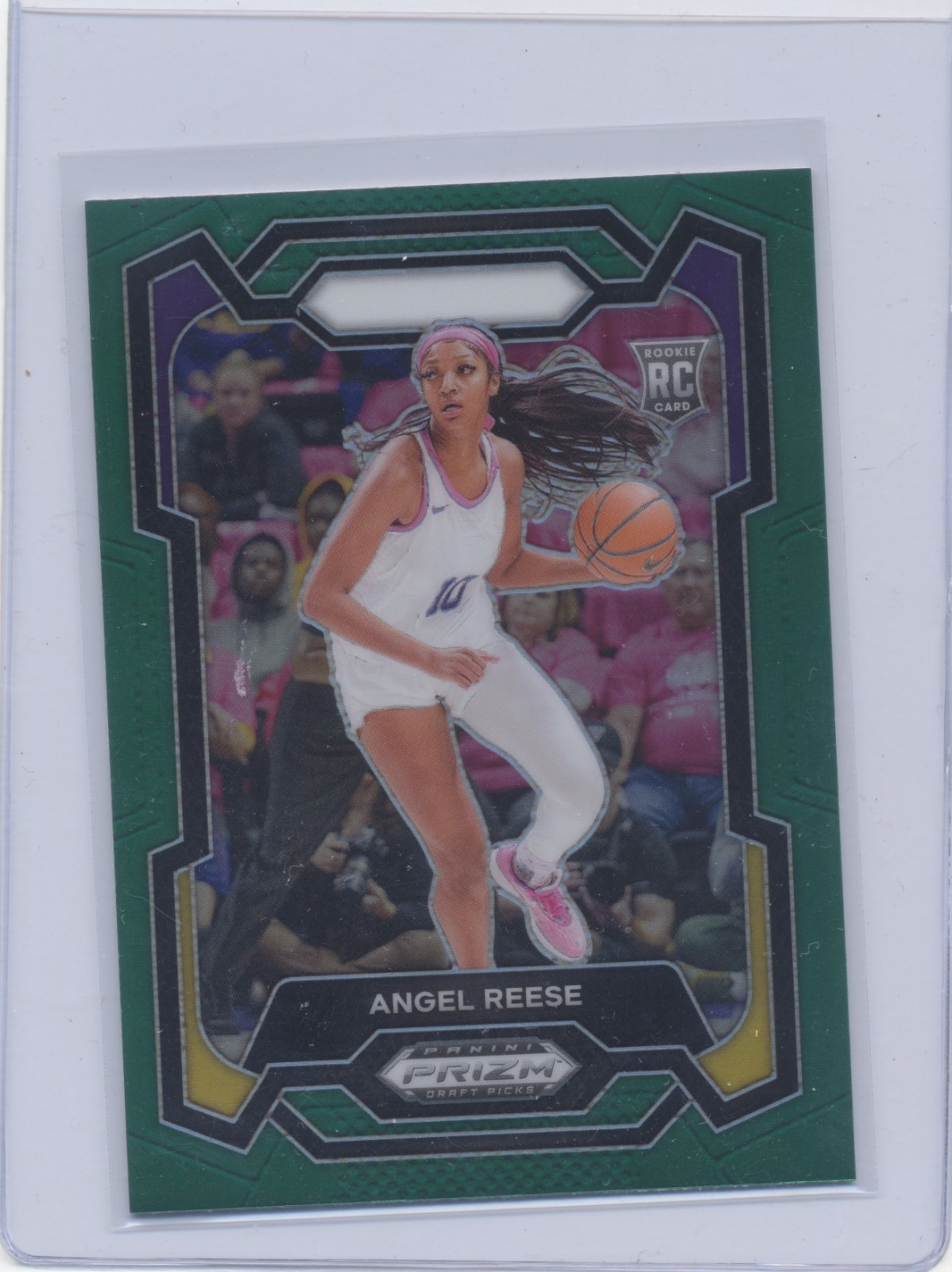 2024 Panini Prizm Draft Picks Basketball - Angel Reese #38 Green Prizm (RC)