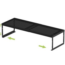 Jojocross Adjustable Stackable Metal Storage Shelf Organizer - Expandable Wir...