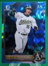 Clark Elliott 2022 Bowman Chrome SAPPHIRE Athletics 