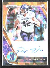 201 Prizm Draft Paddy Fisher #DPA-PAD AU,RC Gold Ice Auto Northwestern