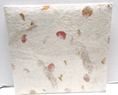 12''x12'' Mulberry Scrapbook Leaf Theme Top Load Memory Album Ivory 10 Pages