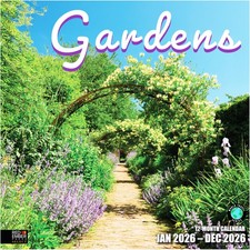 RED EMBER Select - Gardens 2026 Wall Calendar 12 Month | 12 x 24 Open | Thick...