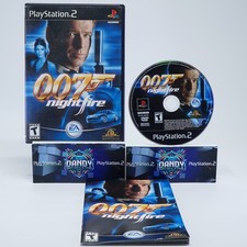007 Nightfire PS2 Black Label - CIB W/ Manual - PlayStation 2