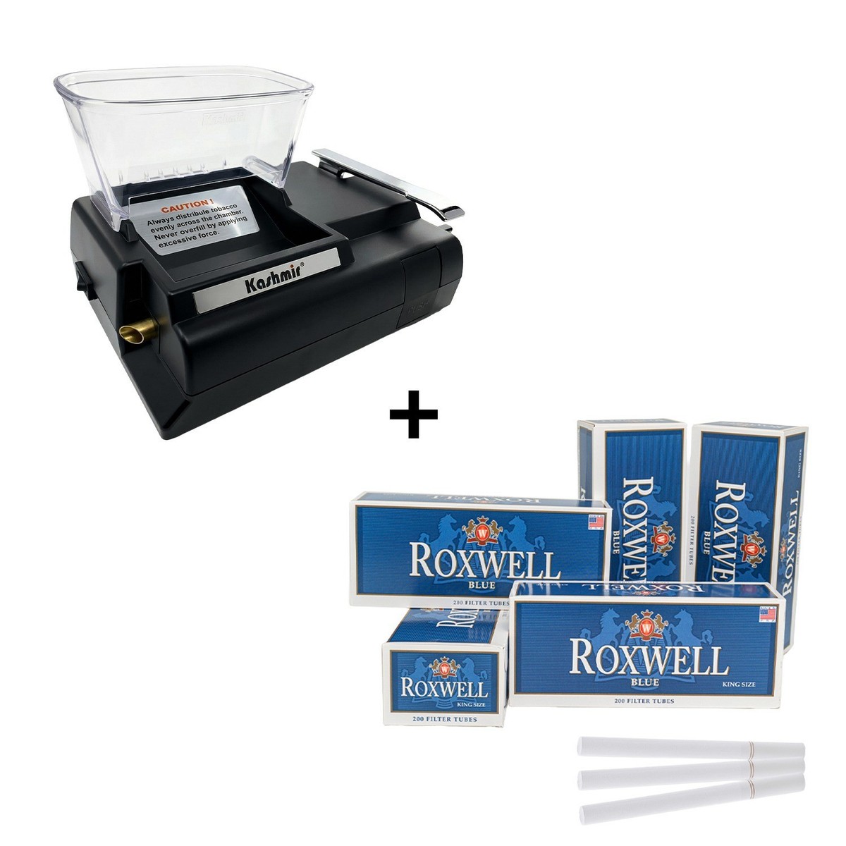 tobacco tube machine Cigarette Filling Huzark 3.0 Pro Electrical Cigarette Rolling Maker Automatic Cigarette Filling Machine Tamper and extra nozzle included Cigarette making machine hi-res stock