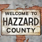 2D Flat  Vintage Welcome to Hazard County Tin Metal Signs Home Décor Rustic Iro