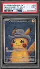 Pokemon Pikachu with Grey Felt Hat Van Gogh Full Art Promo SVP EN 085 PSA 9 Mint