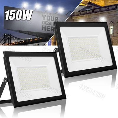WOWSPEED 2X 150W LED Inundador Proyector Exterior Foco Jardín Proyector de Construcción DE