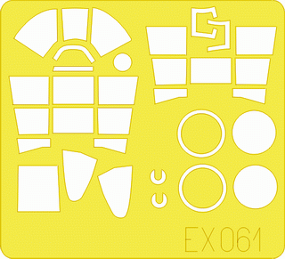 Eduard 1/48 mask for the Tamiya F4U-1 Birdcage Corsair kit - EX061 Eduard 1/48 mask for the Tamiya F4U-1 Birdcage Corsair kit - EX061