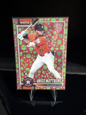 2026 Topps Series 1 Brice Matthews RC Easter Polka Dots Pink Green SP Astros