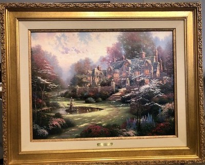 Thomas Kinkade- Garden Beyond Spring Gate, Spring Gate III - Rare PP 34/710 