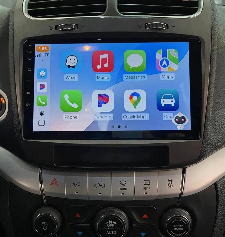 Reproductor de radio estéreo para auto Dodge Journey 2012-2020 GPS navegación Android 13 Carplay Foto 3 de 4