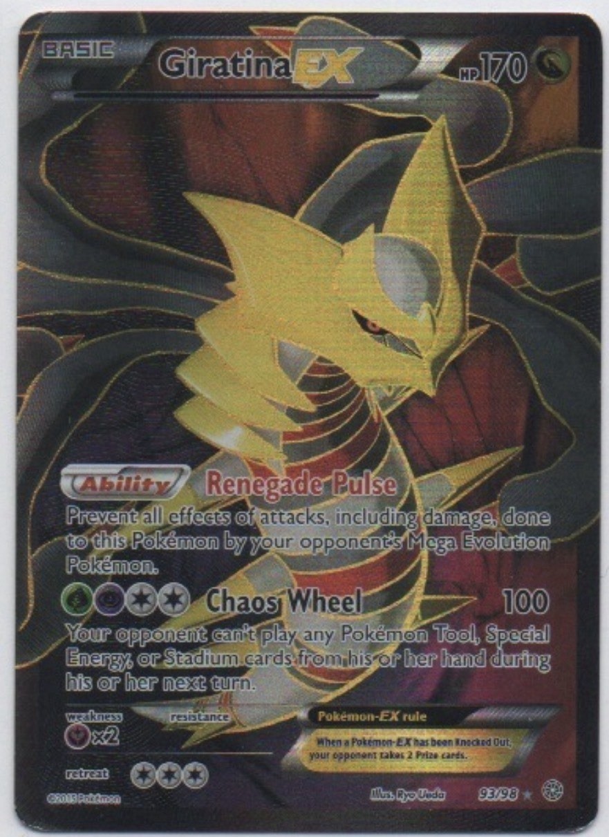 Pokemon Giratina EX 93 Full Art 93/98 XY - Ancient Origins Holo