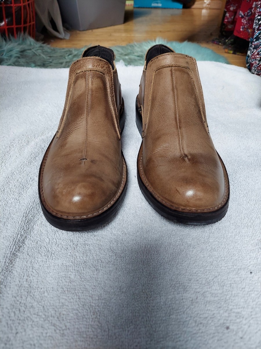 Donald J Pliner Lazaro Taupe Tan Calf Leather Loafer Ankle  display picture 1