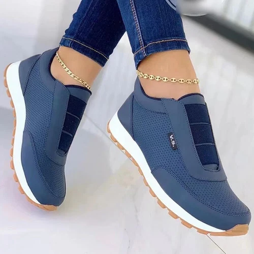Womens Breathable Non-Slip Walking Shoe Walking Comfort Low Top Sneakers Work - Foto 9 di 15