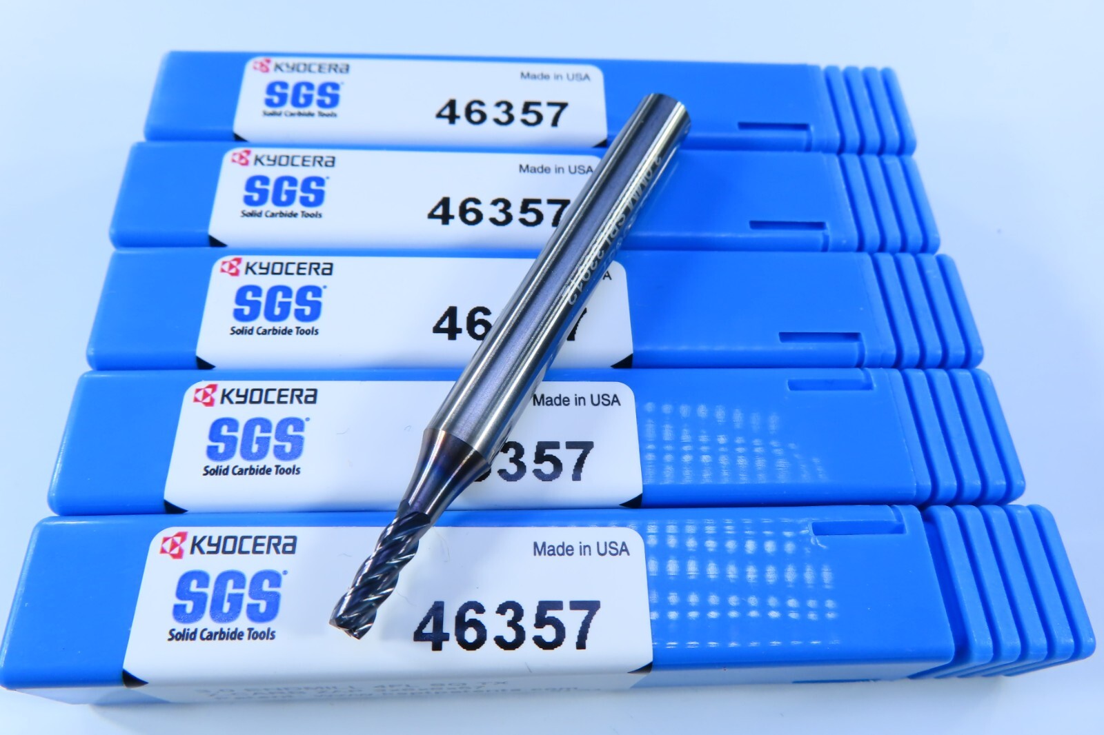 LOT ( 5 PCS ) ZCARB KYOCERA 3MM SGS 46357 SOLID CARBIDE END MILLS