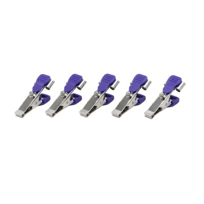5pcs Veterinary EKG ECG Cable Adapter, Banana/Needle/Grabber/Snap to Animal Clip