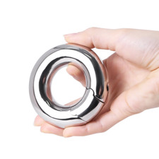 Male Stainless Steel Ball Stretcher Metal Weight Scrotum Pendant Restraint Ring