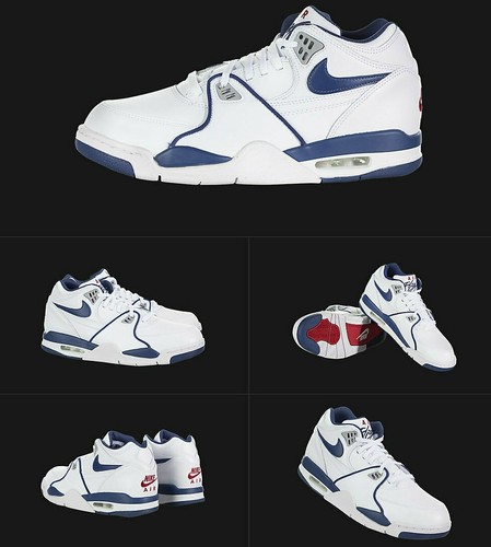 Nike Air Flight 89 IV 4 Retro weiß royalblau 3 III Jordan CN5668-101 Größe 9 - Bild 12 von 12