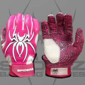 pink batting gloves