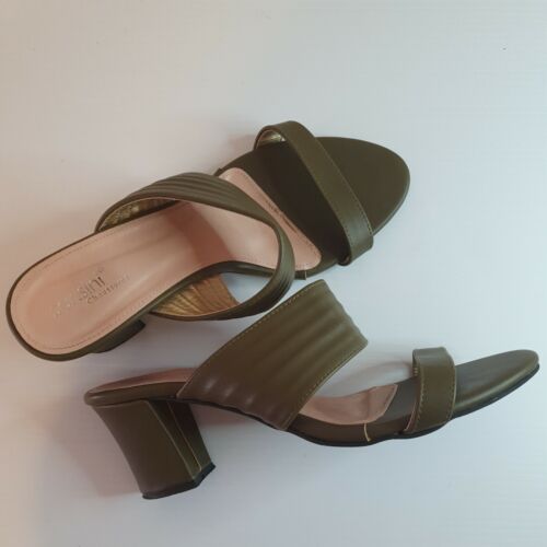 Sensini Chaussures Women's Olive Green Slides - Picture 1 of 6