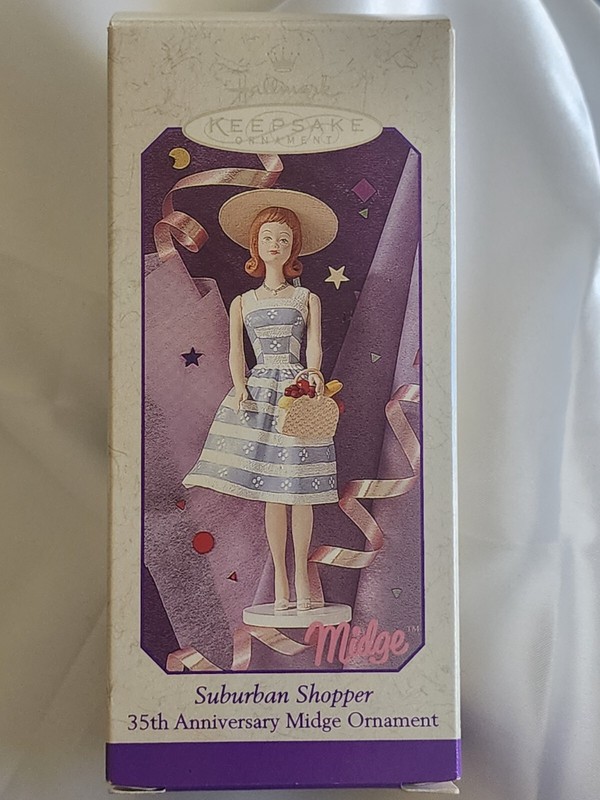 Vintage 1998 Hallmark Keepsake Ornament Midge Suburban Shopper Barbie NEW in Box